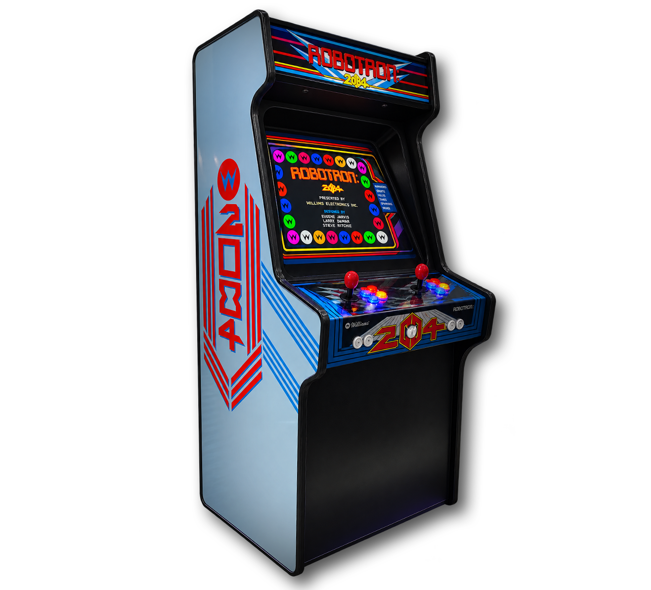 Retro 1980s-style arcade cabinet representing The Arcade, where Phresh Krew members can play games together.